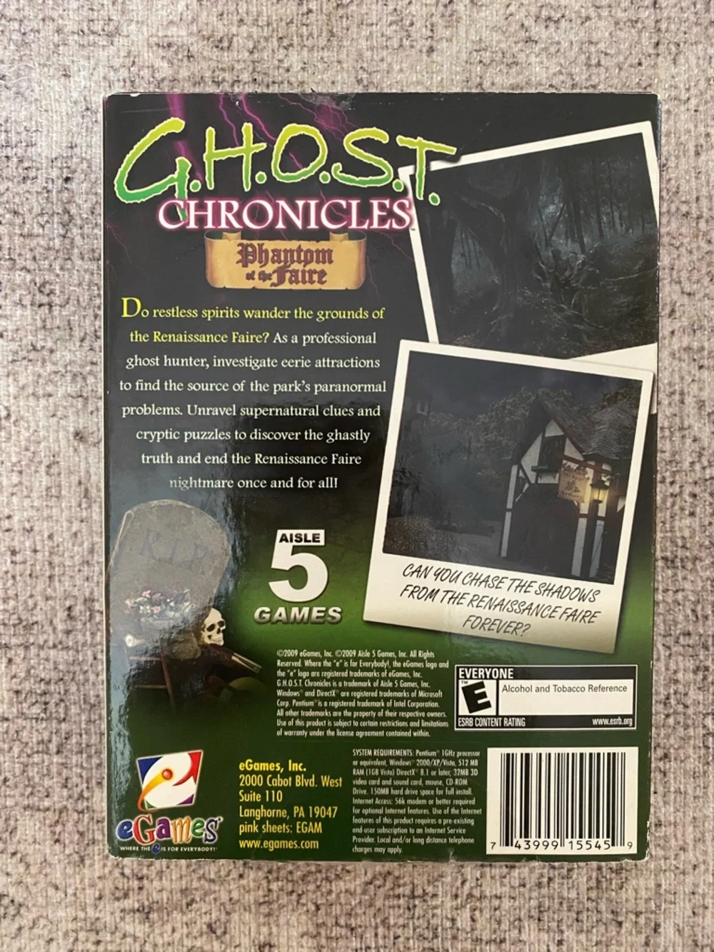 Ghost Chronicles Phantom of the Faire Hidden Objects Puzzles PC Game